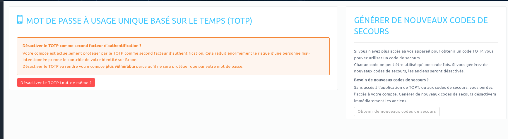 Accéder aux menu de configuration